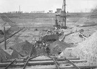 Vasszádfal közötti föld elszállítására épülő felvonó pálya, 1938. május 18.