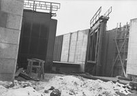 Felső kapu - Az egyik szárny nyitott, a másik csukott helyzetben, 1941. január 18.
