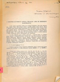 A Szentes - Nagyhegyi gepida sírlelet / 1939 / és régészeti kapcsolatai