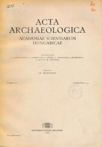 Acta Archaeologica XX.