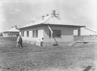 Iroda- és lakóépület építése készen, 1937. augusztus 31.